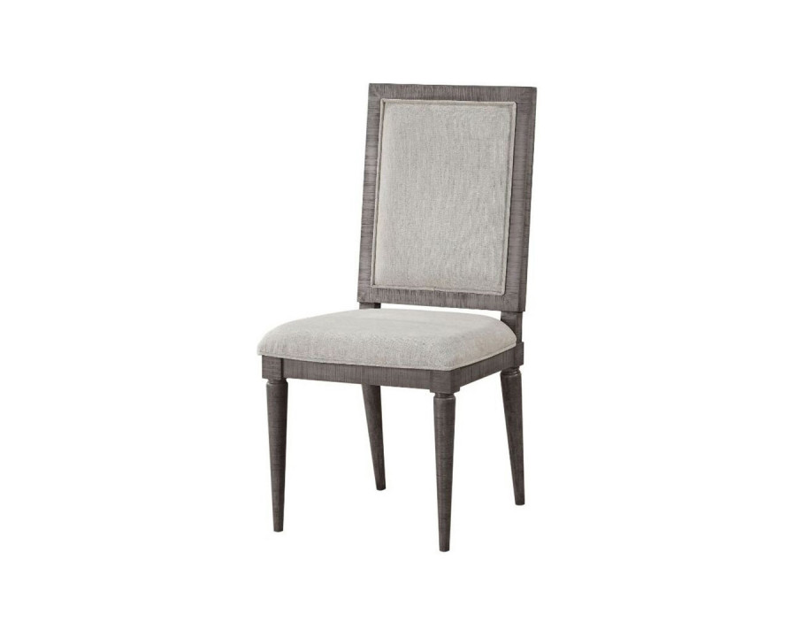 ACME - Artesia Side Chair (Set-2) in Beige/Salvaged Natural