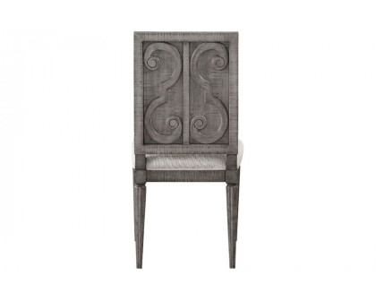 ACME - Artesia Side Chair (Set-2) in Beige/Salvaged Natural