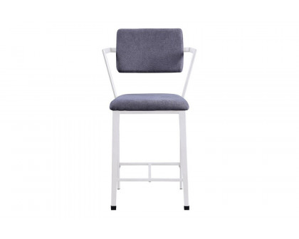 ACME Cargo Counter Height Chair Set of 2 - White