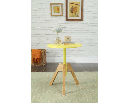 ACME - Lumina End Table in Yellow/Natural