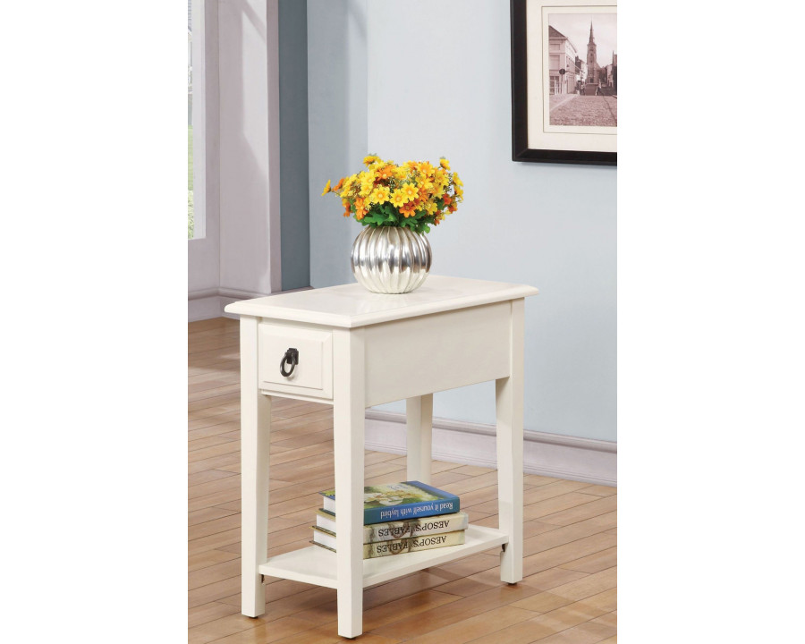 ACME - Jeana Accent Table in White