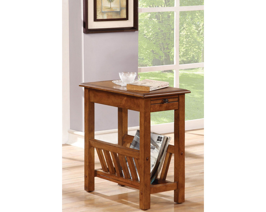 ACME - Jayme Accent Table in Tobacco