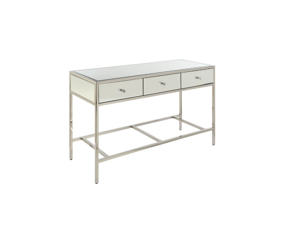 ACME - Weigela Sofa Table in Mirrored/Chrome