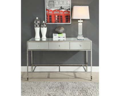 ACME - Weigela Sofa Table in Mirrored/Chrome