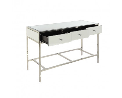 ACME - Weigela Sofa Table in Mirrored/Chrome