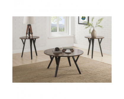 ACME - Scaevola Coffee Table in Oak/Black