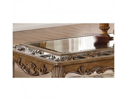 ACME - Orianne Coffee Table in Mirrored/Antique Gold