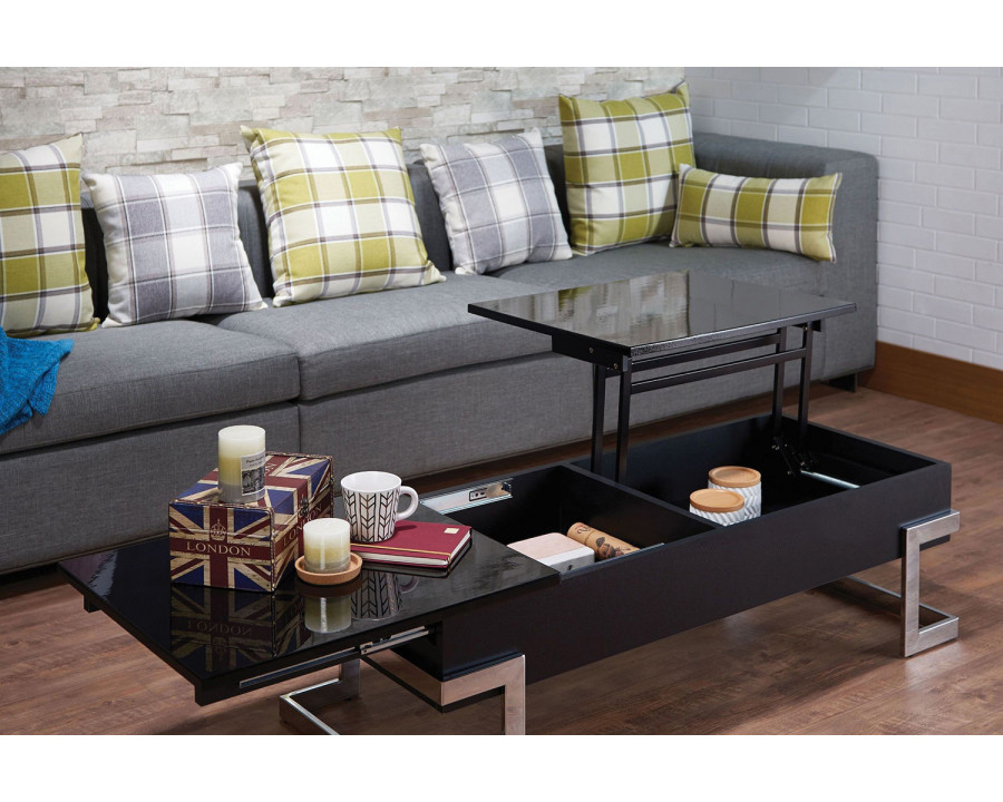 ACME - Calnan and Chrome Lift Top Coffee Table