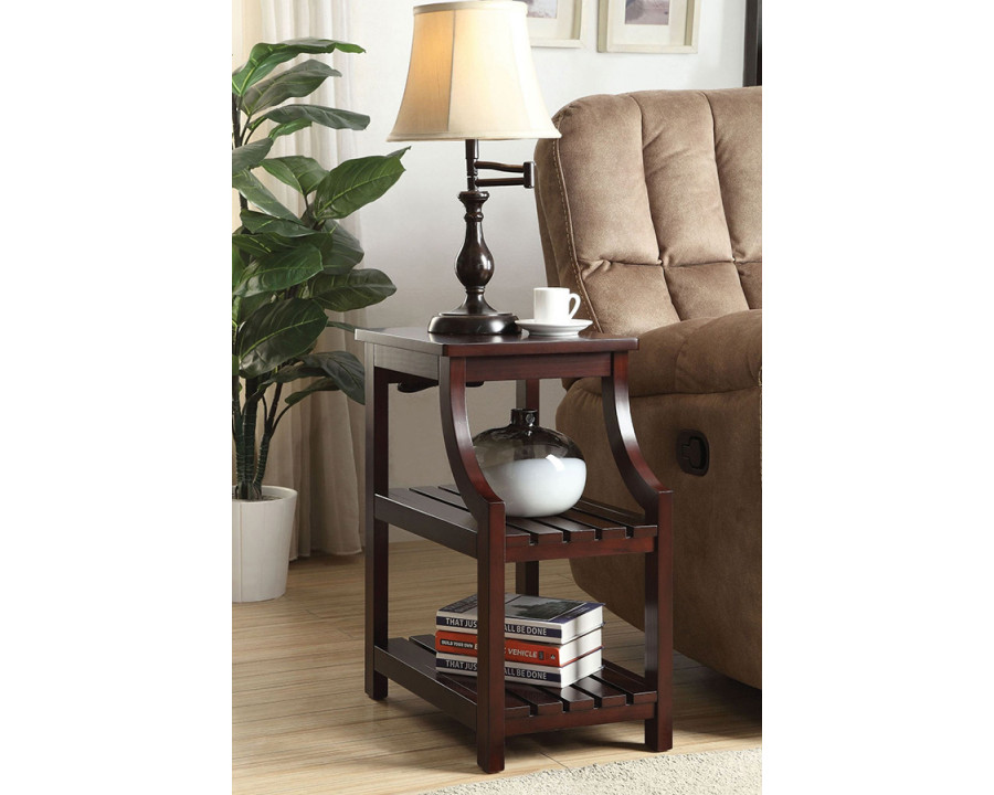 ACME - Wasaki Accent Table with USB in Espresso