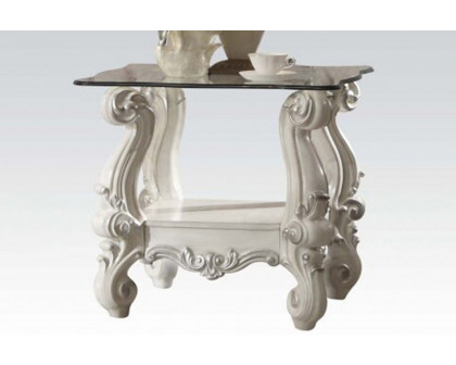 ACME - Versailles Glass Top End Table