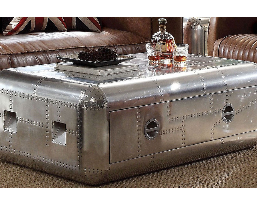 ACME - Brancaster Coffee Table in Aluminum (82180)