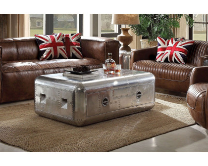 ACME - Brancaster Coffee Table in Aluminum (82180)