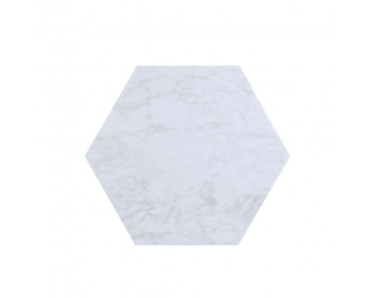 ACME - Reon Accent Table (2Pc) in Marble/Gray