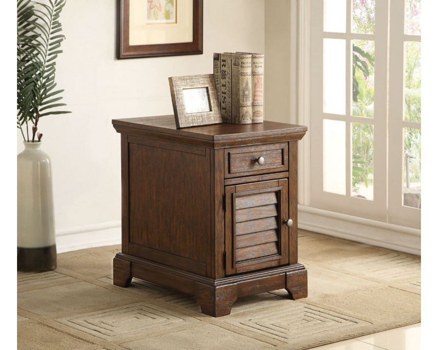 ACME - Evrard Accent Table in Dark Oak