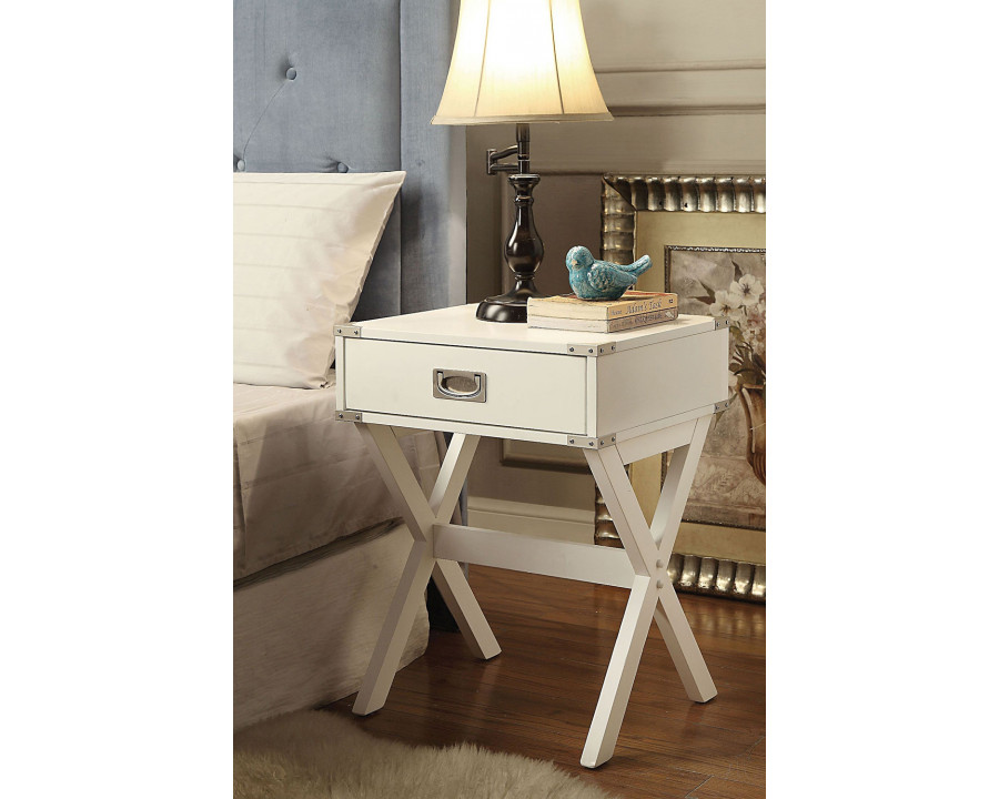 ACME Babs End Table - White