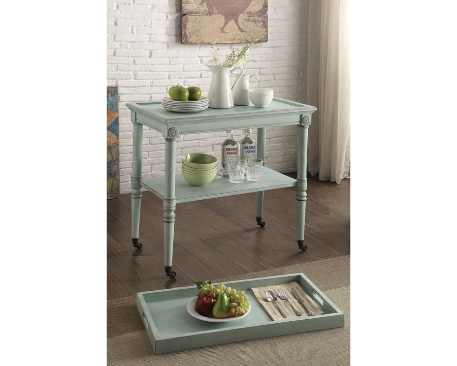 ACME Frisco Tray Table - Antique Green