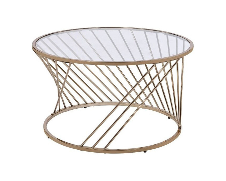 ACME - Bluelipe Coffee Table in Champagne