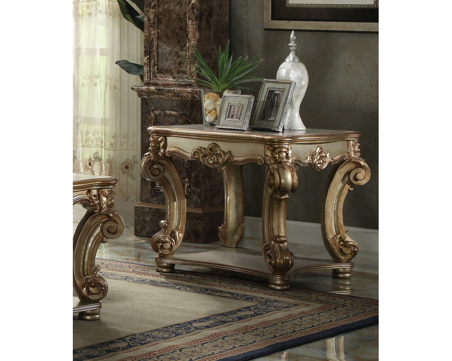 ACME Vendome End Table - Gold Patina