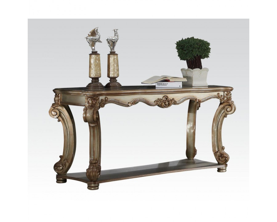 ACME Vendome Sofa Table - Gold Patina (83002)