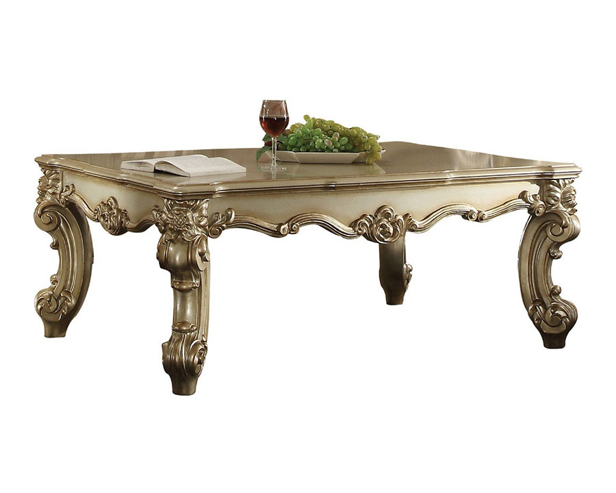 ACME Vendome II Coffee Table - Gold Patina/Bone