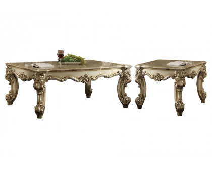 ACME Vendome II Coffee Table - Gold Patina/Bone