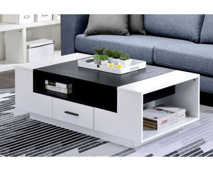 ACME - Armour Coffee Table in White/Black