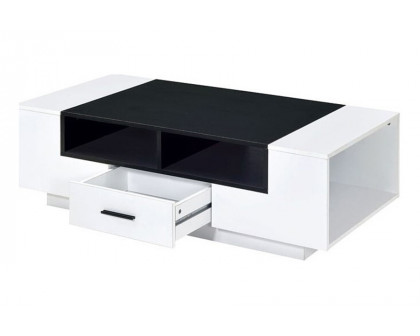 ACME - Armour Coffee Table in White/Black