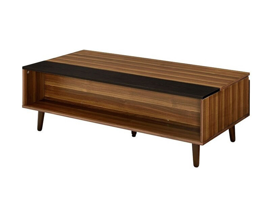 ACME - Avala Coffee Table with Lift Top in Walnut/Black