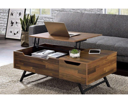 ACME Throm Coffee Table with Lift Top - Walnut