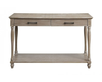 ACME - Ariolo Sofa Table in Weathered Oak