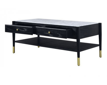 ACME - Atalia Coffee Table in Marble Top/Black