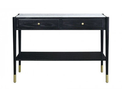 ACME - Atalia Sofa Table in Marble Top/Black