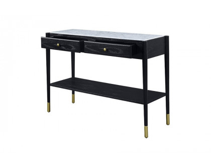 ACME - Atalia Sofa Table in Marble Top/Black