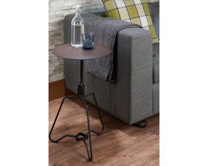 ACME - Sada End Table in Espresso/Sandy Black