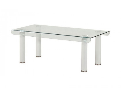 ACME - Gordie Glass Top Rectangular Coffee Table