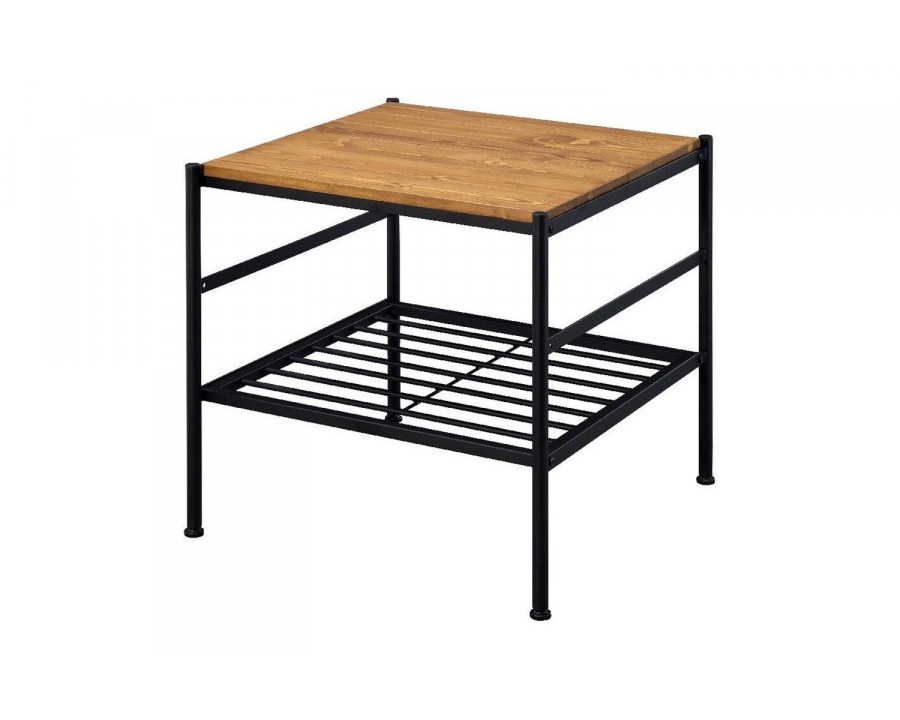 ACME - Kande End Table in Oak/Black