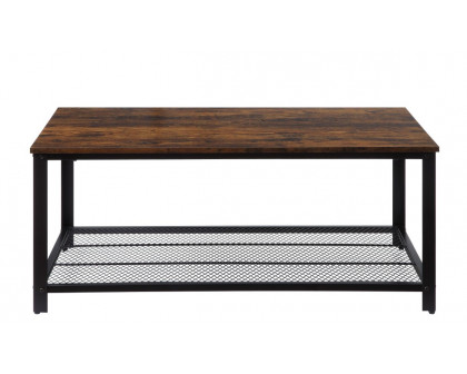 ACME Taurus Coffee Table - Rustic Oak/Black