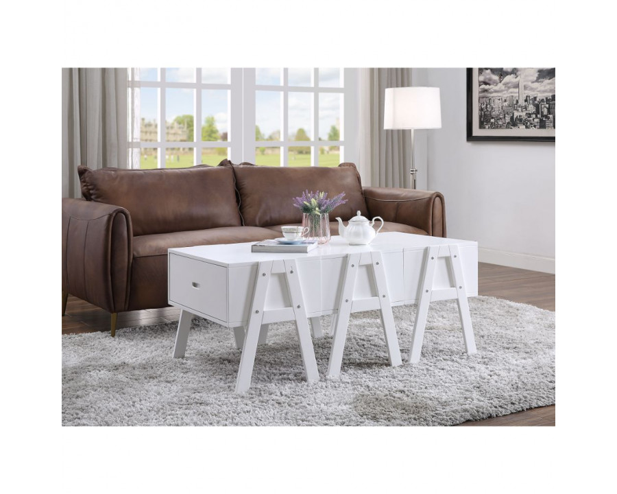 ACME Lonny Convertible Coffee Table - White