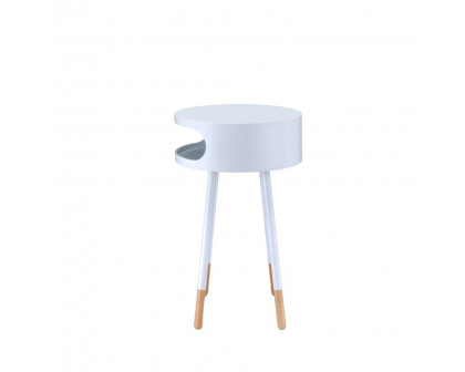 ACME Sonria Accent Table - White/Natural