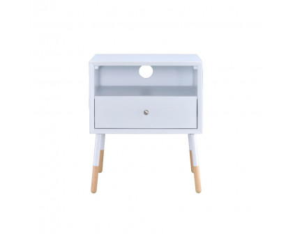 ACME Sonria II End Table - White/Natural