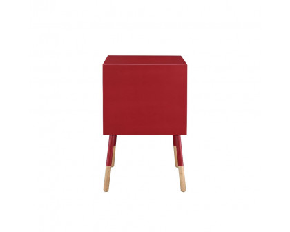 ACME Sonria II End Table - Red/Natural