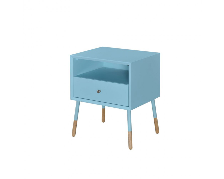 ACME Sonria II Accent Table - Light Blue/Natural