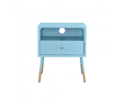 ACME Sonria II Accent Table - Light Blue/Natural