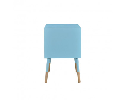 ACME Sonria II Accent Table - Light Blue/Natural