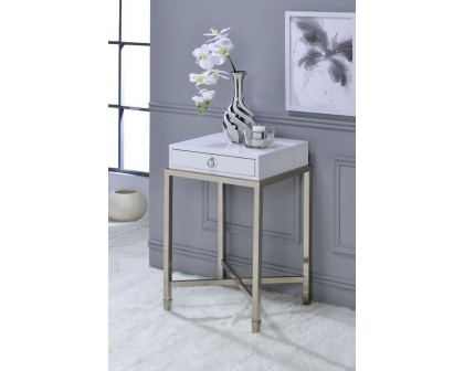 ACME Belinut Accent Table - White