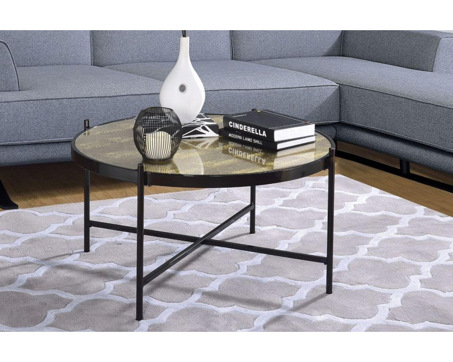 ACME - Bage Ii Coffee Table in Glass/Black