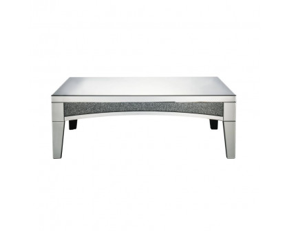 ACME - Noralie Coffee Table in Mirrored/Faux Diamonds (84675)