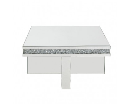 ACME - Noralie Coffee Table in Mirrored/Faux Diamonds (84695)