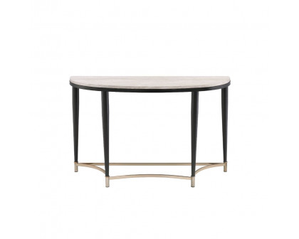 ACME - Ayser Sofa Table in White Washed/Black