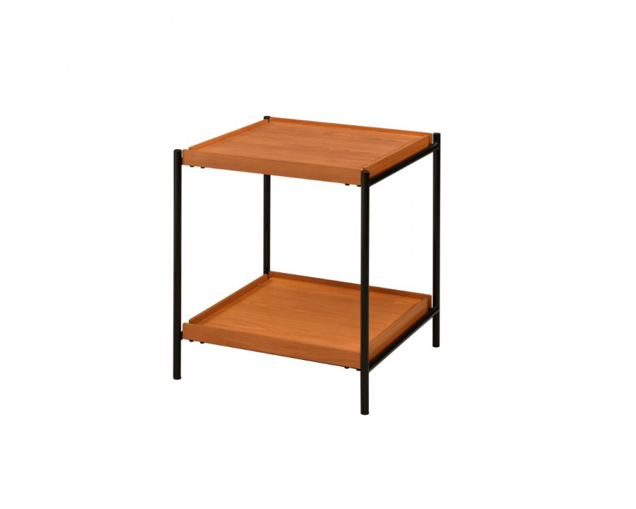 ACME - Oaken End Table in Honey Oak/Black